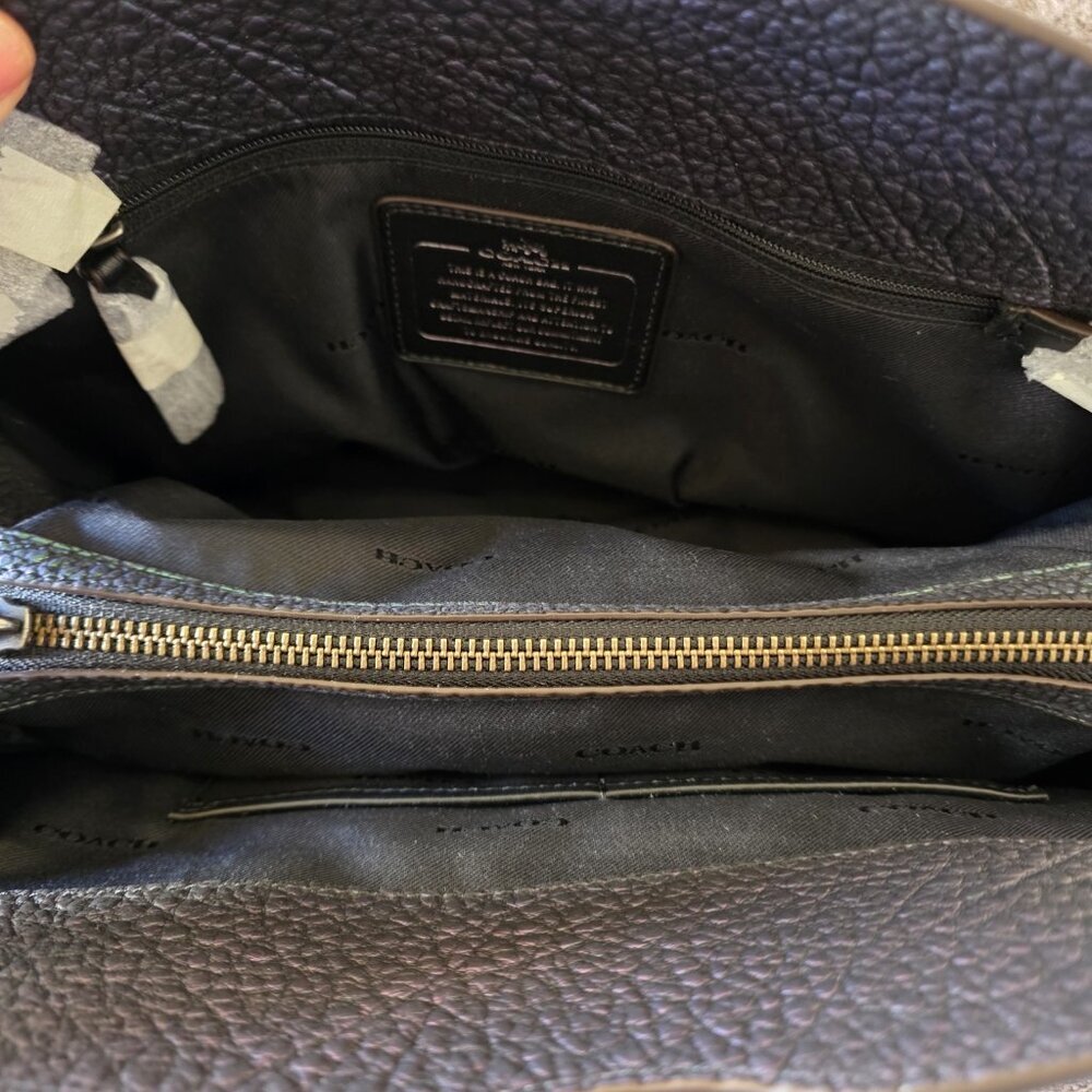 Coach Mercer 24 Iridescent Hologram Leather Satchel Crossbody NWT Auth - Picture 10 of 16